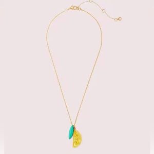 Kate Spade Tutti Frutti lemon charm necklace
